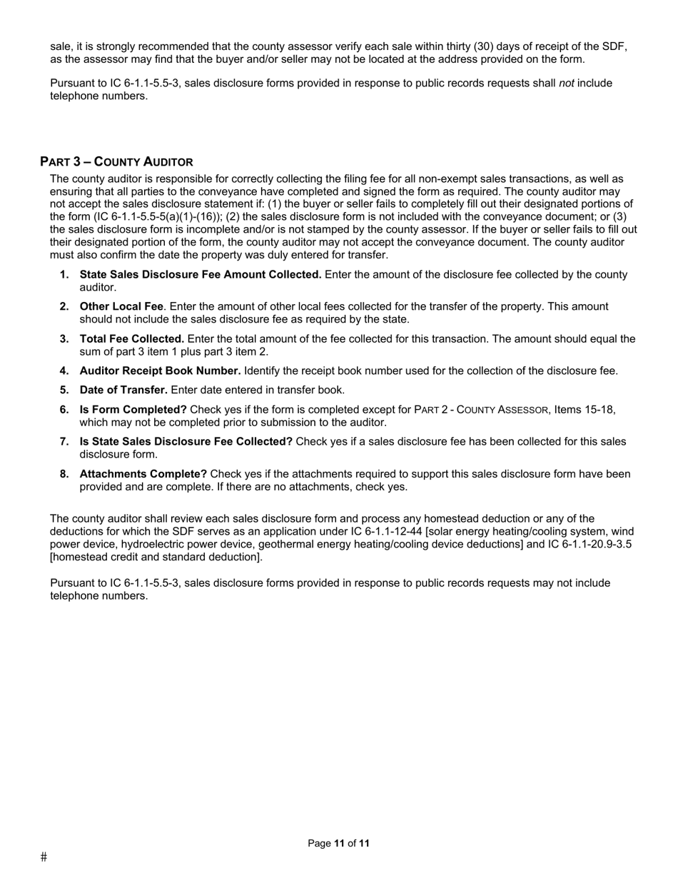 Download Instructions for State Form 46021, State Form 55632 Sales