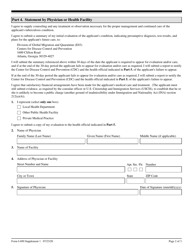 USCIS Form I-690 Supplement 1 Applicants With a Class a Tuberculosis Condition, Page 2