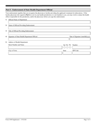 USCIS Form I-690 Supplement 1 Applicants With a Class a Tuberculosis Condition, Page 3