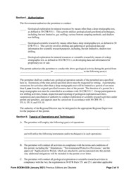 Form BOEM-0329 Permit for Geological Exploration for Mineral Resources or Scientific Research on the Outer Continental Shelf, Page 2