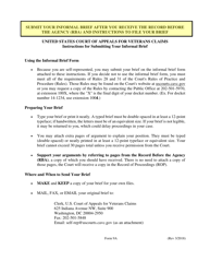 Document preview: Form 9A Informal Brief