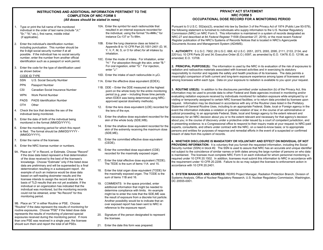 NRC Form 5 Occupational Dose Record for a Monitoring Period, Page 2