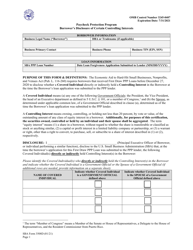 Document preview: SBA Form 3508D Borrower's Disclosure of Certain Controlling Interests