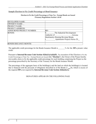 Exhibit F Arizona Tax Exempt Bond Process and Initial Application Checklist - Arizona, Page 9