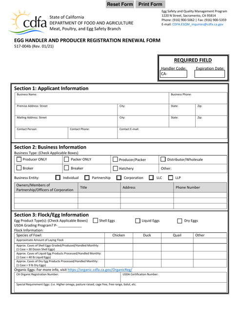 Form 517-004B  Printable Pdf