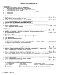 Form HCD RT480.5 Application for Registration (New Title Information Only) - California, Page 2