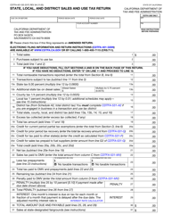 Form CDTFA-401-GS State, Local, and District Sales and Use Tax Return - California