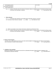 Form FL-329 Confidential Child Custody Evaluation Report - California, Page 6