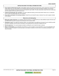 Instructions for Form ICWA-100 Tribal Information Form - California, Page 2