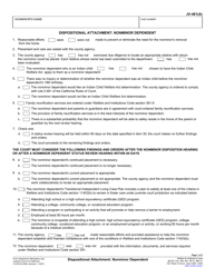 Form JV-461(A) Dispositional Attachment: Nonminor Dependent - California