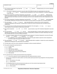 Form JV-461(A) Dispositional Attachment: Nonminor Dependent - California, Page 2