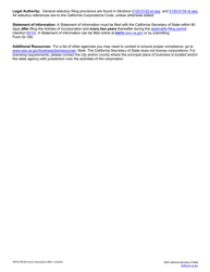 Form ARTS-PB-501(C)(3) Articles of Incorporation of a Nonprofit Public Benefit Corporation - California, Page 5