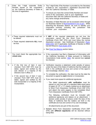Form DSF STK Short Form Dissolution Certificate - California, Page 4