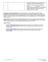 Form LLC-LP-11 Certificate of Correction - Limited Liability Company (LLC) or Limited Partnership (Lp) - California, Page 4