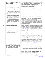 Form LLC-5 Application to Register a Foreign Limited Liability Company (LLC) - California, Page 4