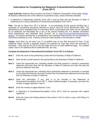 Form GP-7 Statement of Amendment/Cancellation - California, Page 2