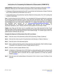 Form GP-3 Statement of Dissociation - California, Page 2