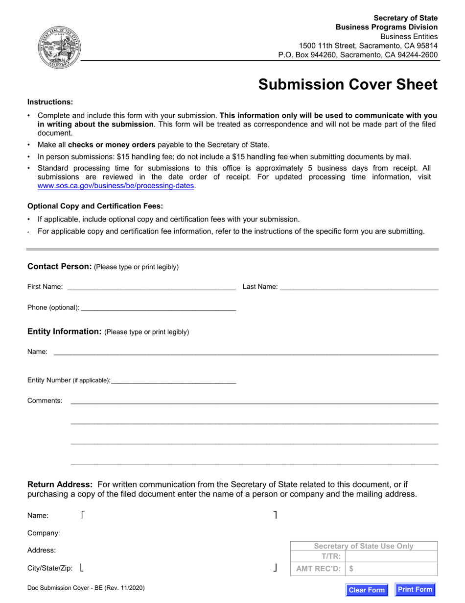 Form LLC-1 Articles of Organization - Limited Liability Company (LLC) - California, Page 5