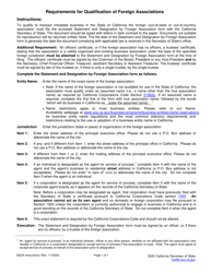 Form S&amp;DA Statement and Designation by Foreign Association - California, Page 4