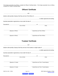 Form S&amp;DA Statement and Designation by Foreign Association - California, Page 6