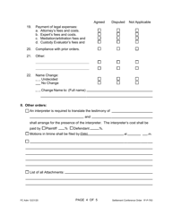 Form 1F-P-763 Settlement Conference Order - Hawaii, Page 4