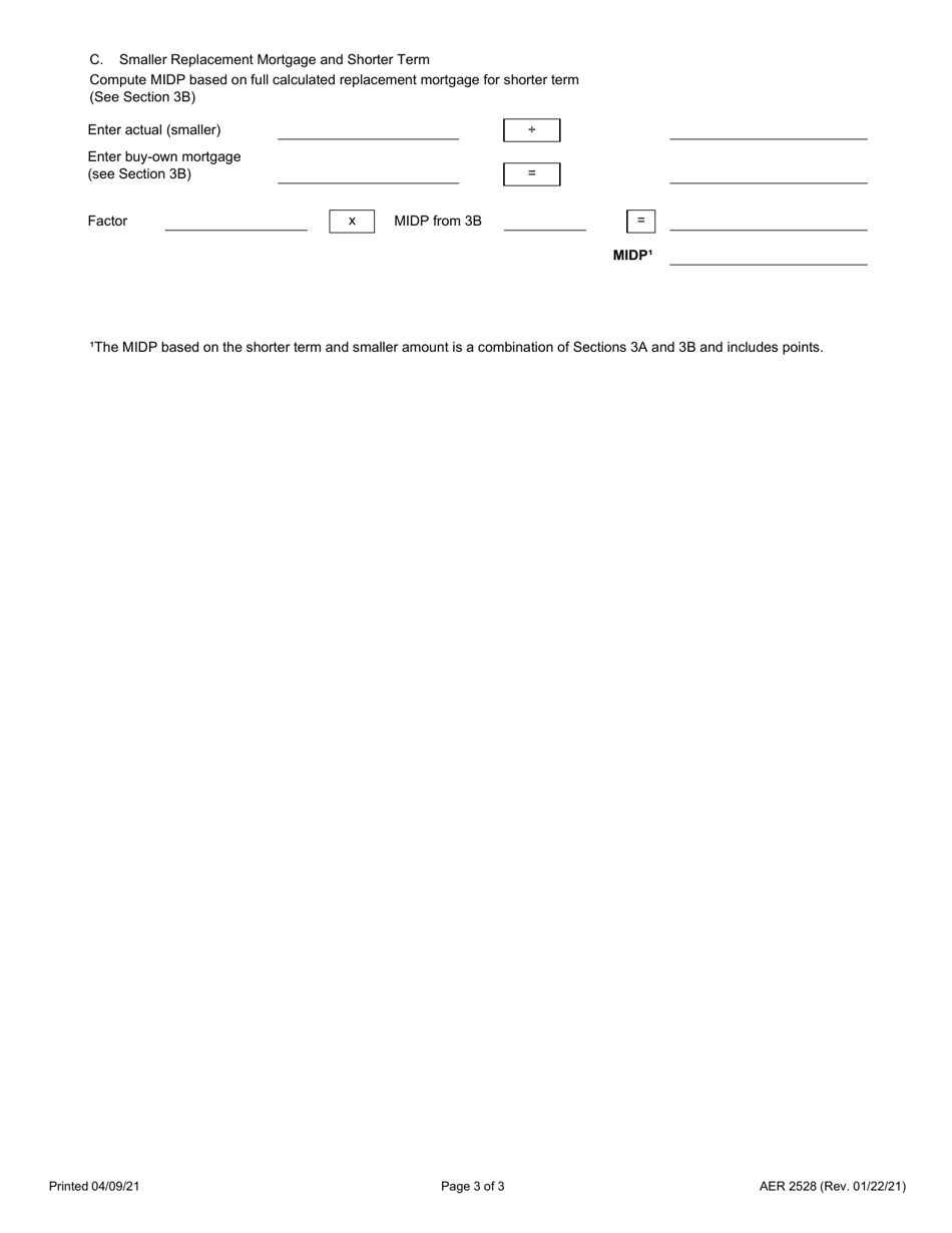Form AER2528 Midp Computation - Ti Business Analysts Radio Shack Ec-100 - Illinois, Page 3