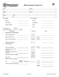 Form AER2527 Midp Computation Using Hp-12c - Illinois
