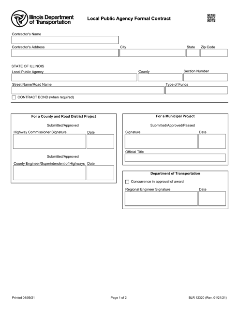 Form BLR12320  Printable Pdf