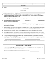 Form BLR12200 Local Public Agency Formal Contract Proposal - Illinois, Page 3