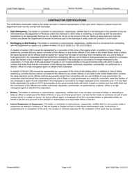Form BLR12200 Local Public Agency Formal Contract Proposal - Illinois, Page 4
