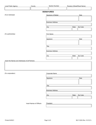 Form BLR12200 Local Public Agency Formal Contract Proposal - Illinois, Page 5