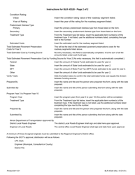 Form BLR45320 Estimate of Federal Pavement Preservation Program Costs - Illinois, Page 4