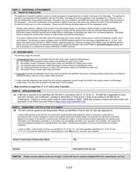 State Form 55918 Notice of Intent (Noi) Letter for Ing670000 Hydrostatic Testing of Commercial Pipelines General Npdes Permit - Indiana, Page 6