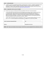 State Form 55916 Notice of Intent (Noi) Letter for Ing250000 Once Through Noncontact Cooling Water - Indiana, Page 7
