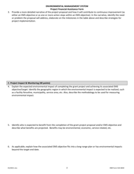 DNR Form 542-0650 Project Financial Assistance Form - Iowa, Page 2