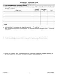 DNR Form 542-0650 Project Financial Assistance Form - Iowa, Page 3