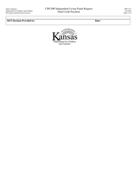 Form PPS7211 Cwcmp Independent Living Funds Request Dual Credit Payment - Kansas, Page 3