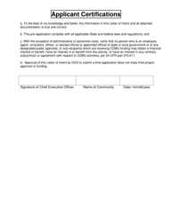 Housing Assistance Grant Program Letter of Intent to Apply - Maine, Page 3