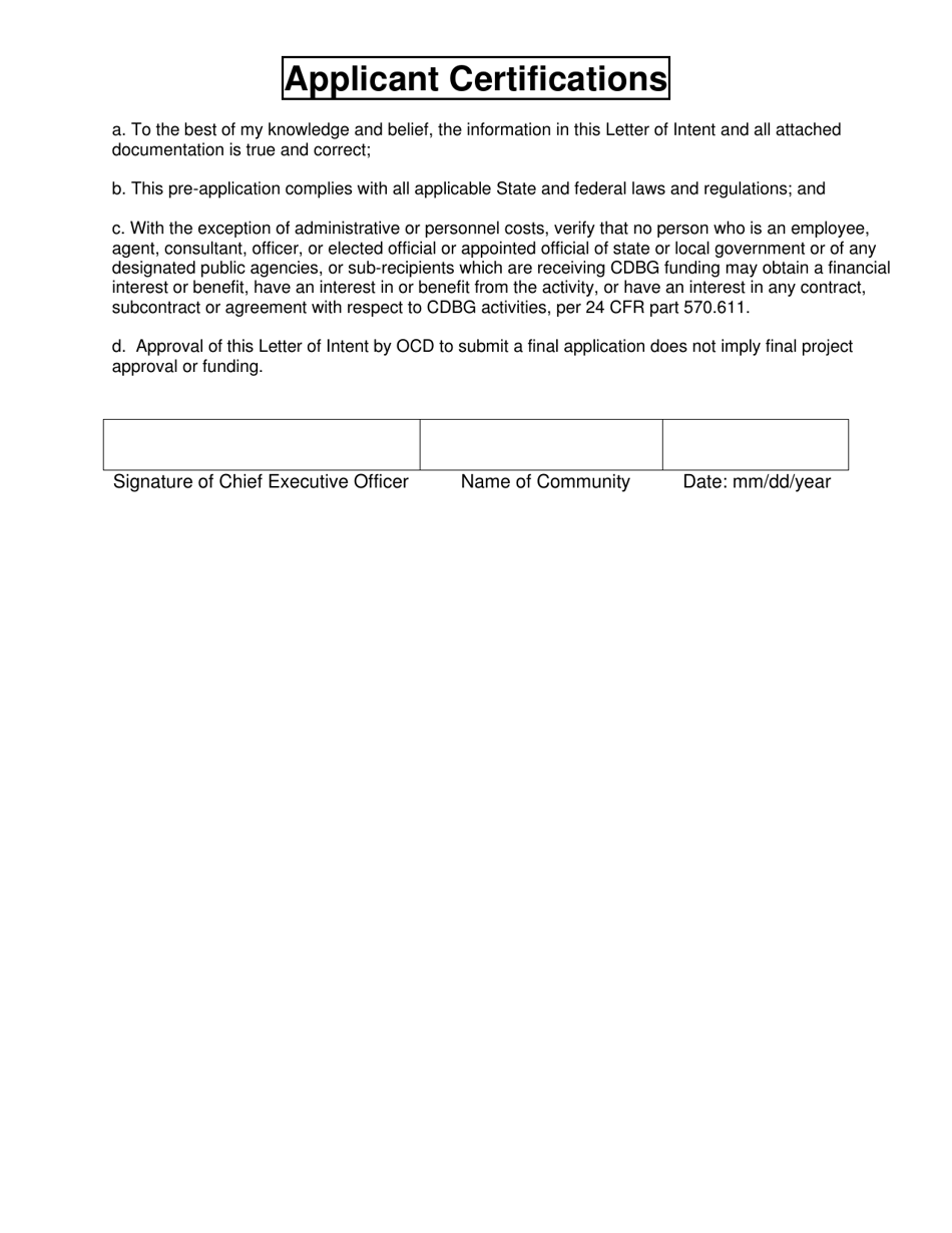 2021 Maine Housing Assistance Grant Program Letter of Intent to Apply