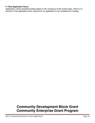 Community Enterprise Grant Program Application - Maine, Page 10