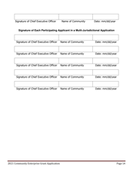 Community Enterprise Grant Program Application - Maine, Page 14