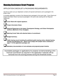 Housing Assistance Grant Program Application - Maine, Page 5