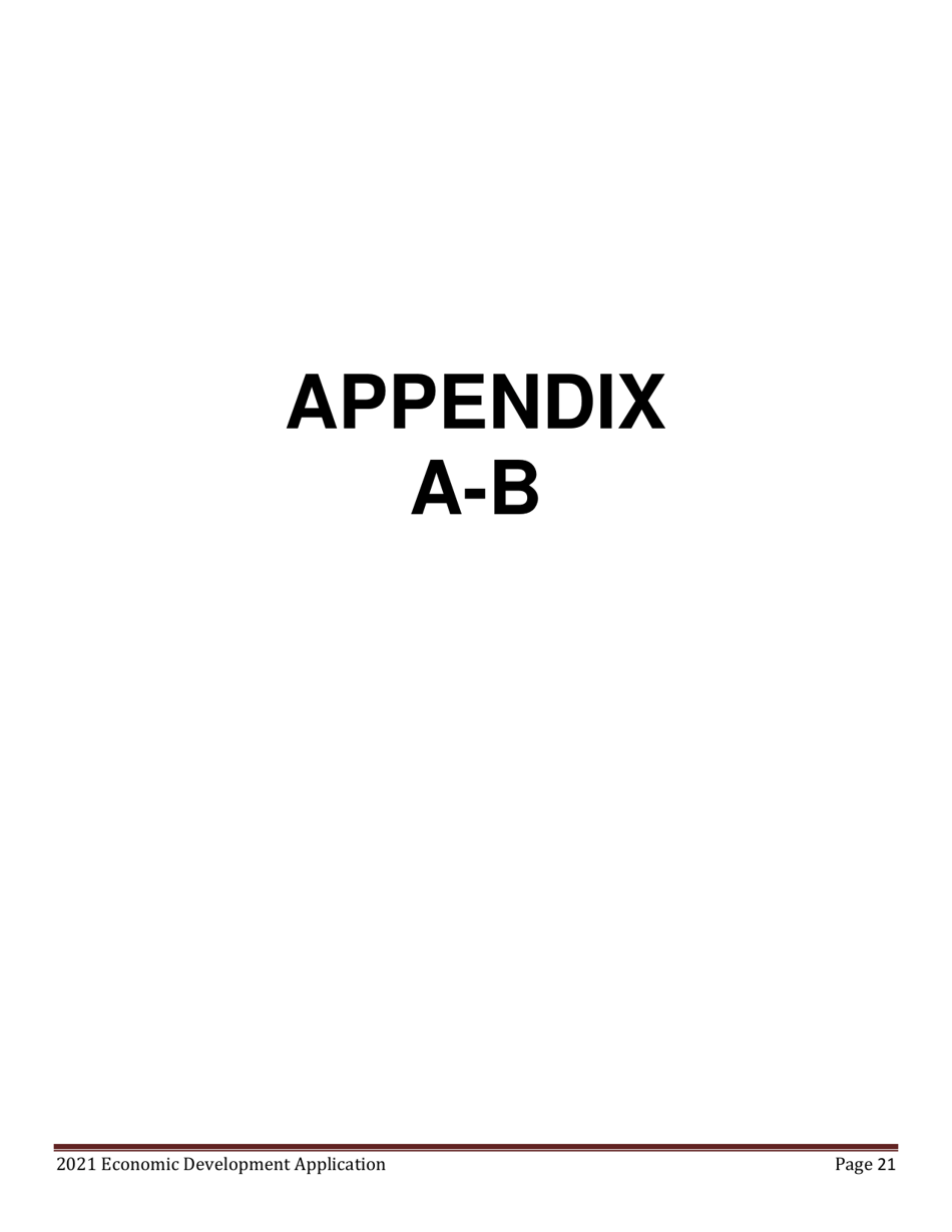 Economic Development Program Application - Maine, Page 21