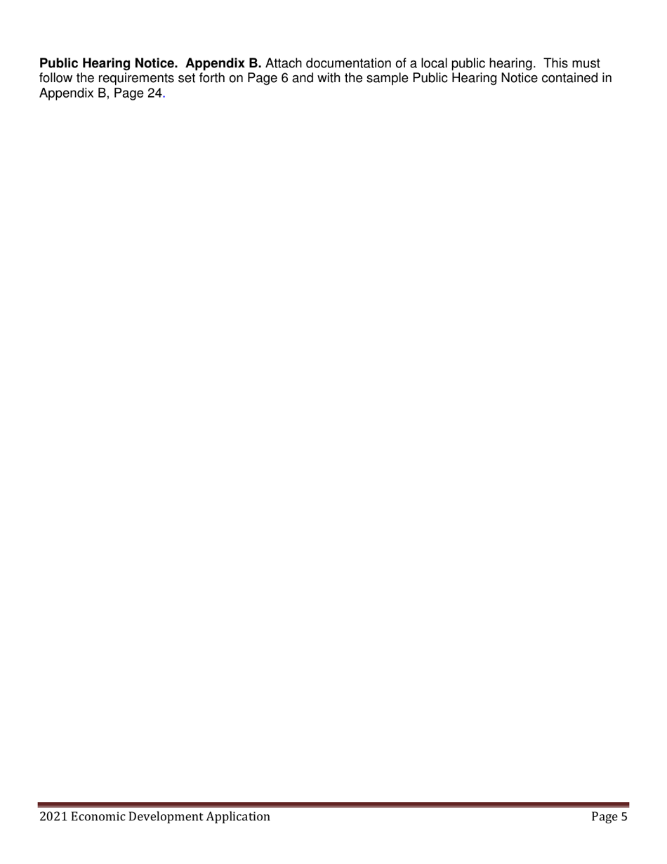 Economic Development Program Application - Maine, Page 5