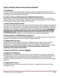 Public Service Grant Program Application - Maine, Page 6