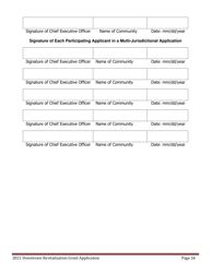 Downtown Revitalization Grant Program Application - Maine, Page 16