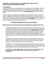 Downtown Revitalization Grant Program Application - Maine, Page 8