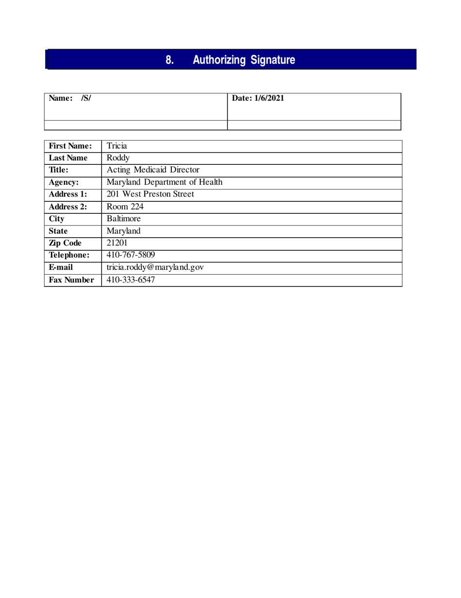Appendix K Emergency Preparedness and Response and Covid-19 Addendum - Maryland, Page 4