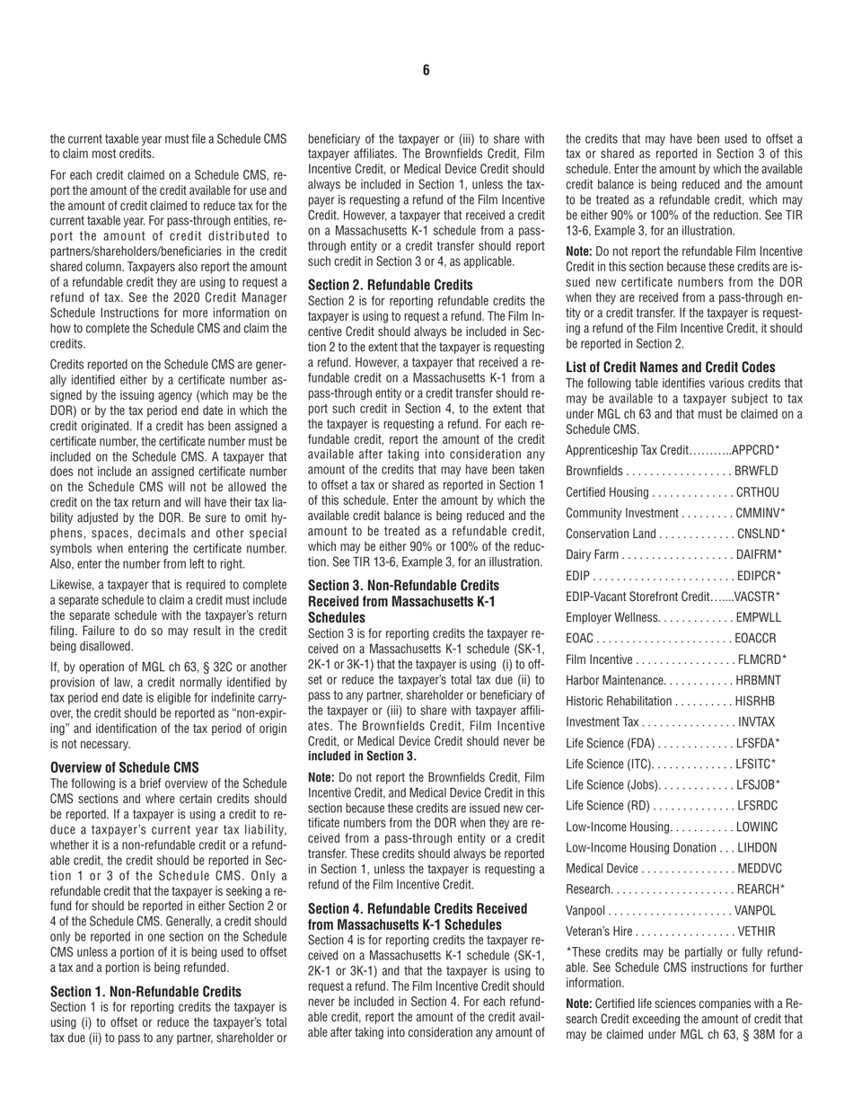 Instructions for Form 63-23P Premium Excise Return for Insurance Companies - Massachusetts, Page 6