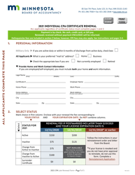 Individual CPA Certificate Late Renewal - Minnesota, Page 2